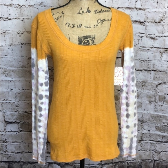 Free People Tops - Free People Amber Combo Top Sz L